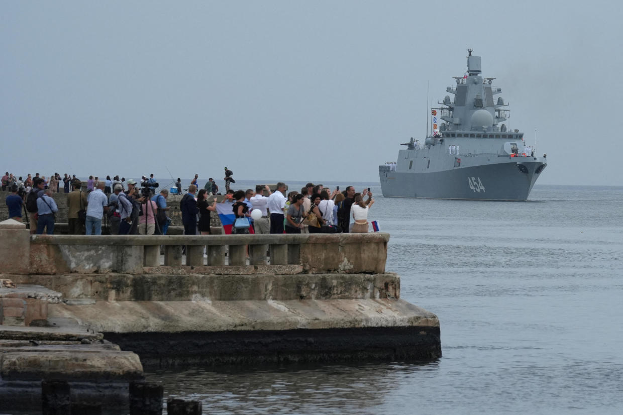 Photos show Russian submarine, ships arrive in Cuba ahead of Caribbean ...