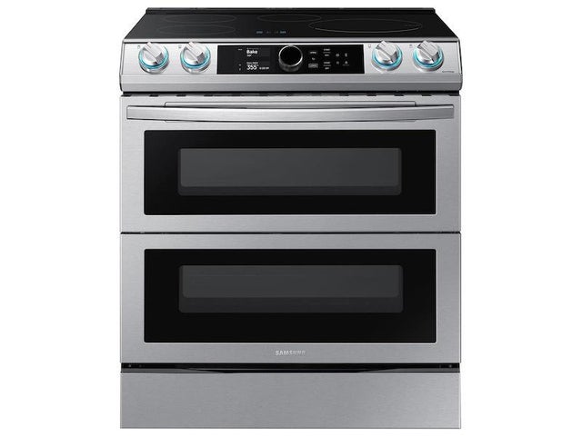 Samsung 6.3 cu. ft. Smart Slide-in Induction Range with Flex Duo, Smart Dial & Air Fry in Stainless Steel