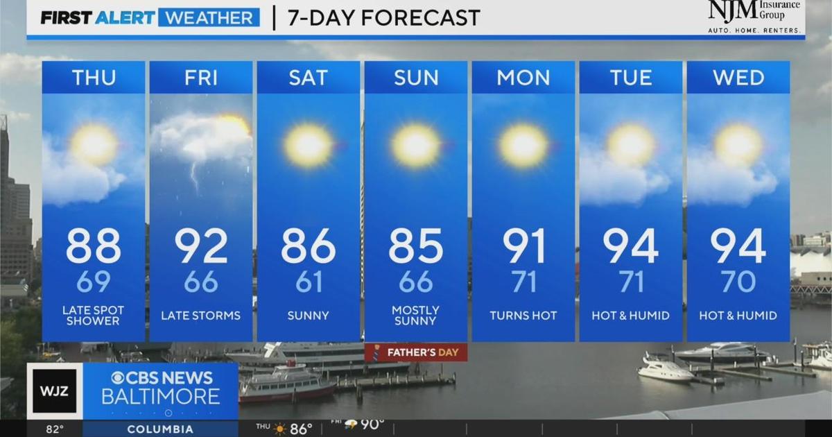 Heat And Humidity Ramp Up In Maryland - CBS Baltimore