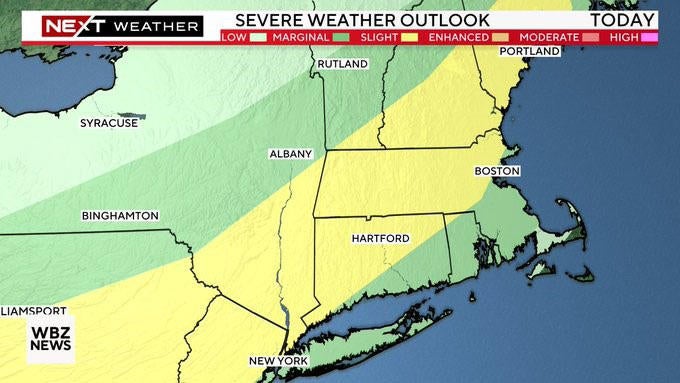 Severe thunderstorms in weather forecast for Massachusetts Friday ...