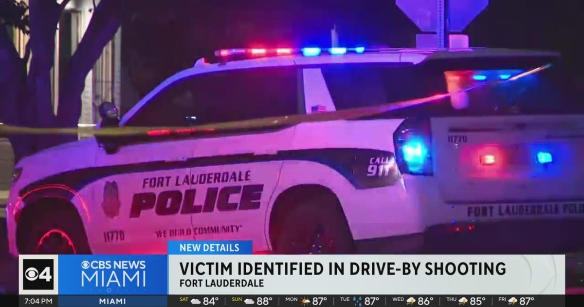 Man who died in Fort Lauderdale drive-by shooting identified - CBS Miami