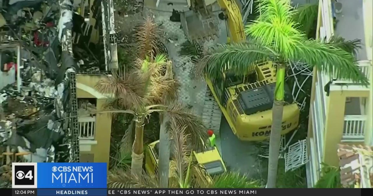 Miami apartment building partially destroyed in last week's fire being ...
