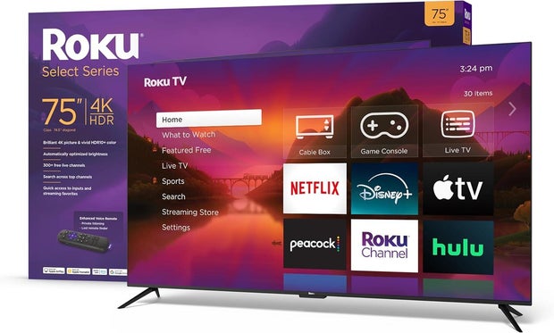Roku Smart TV 75-Inch Select Series 4K TV