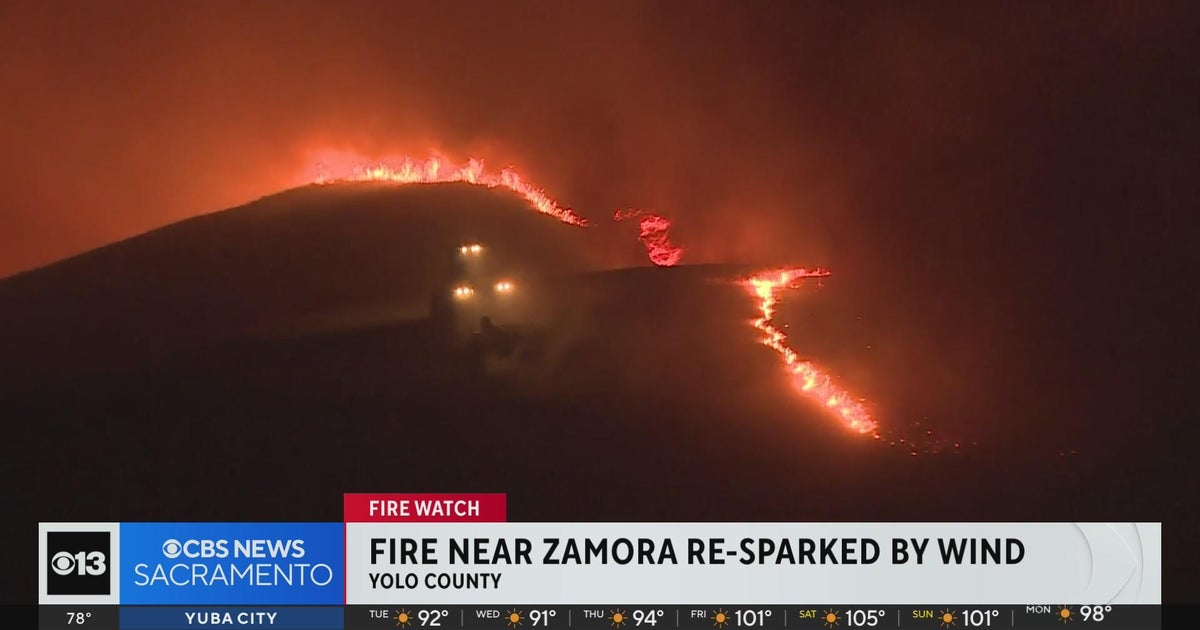 Fire near Zamora re-sparked by wind