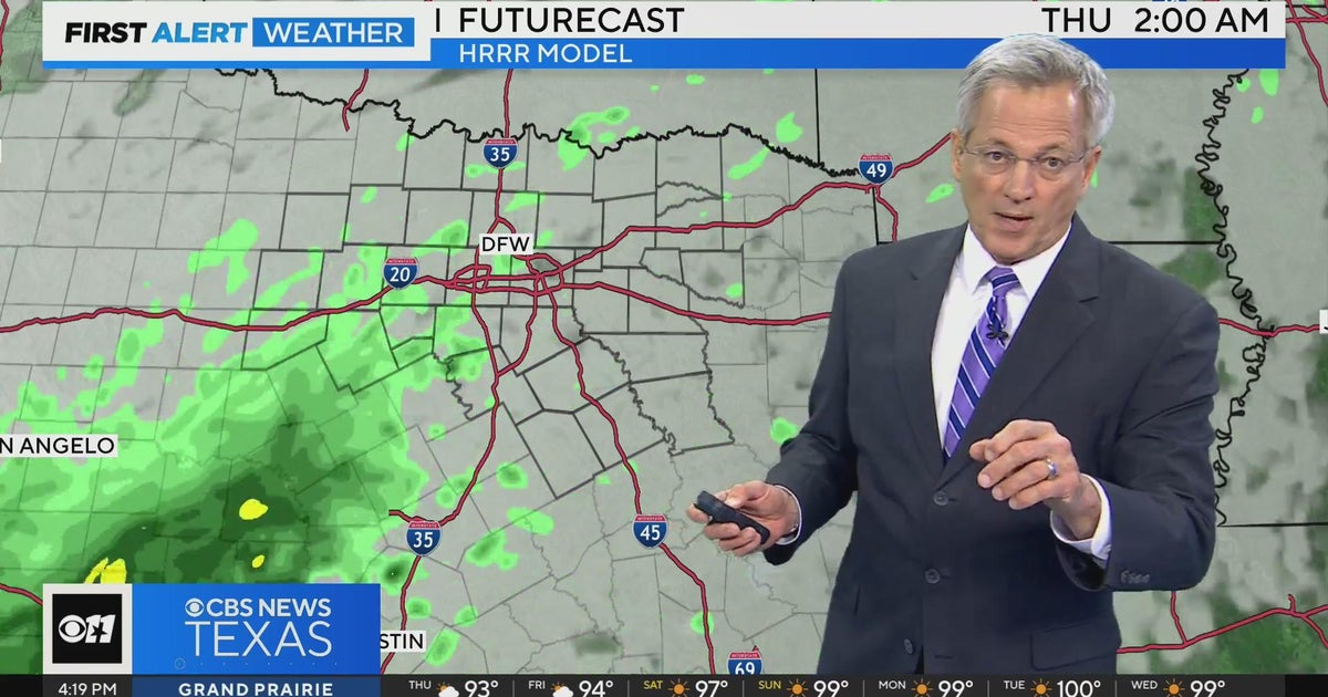 Tropical Storm Alberto brings small chance of rain to North Texas - CBS ...