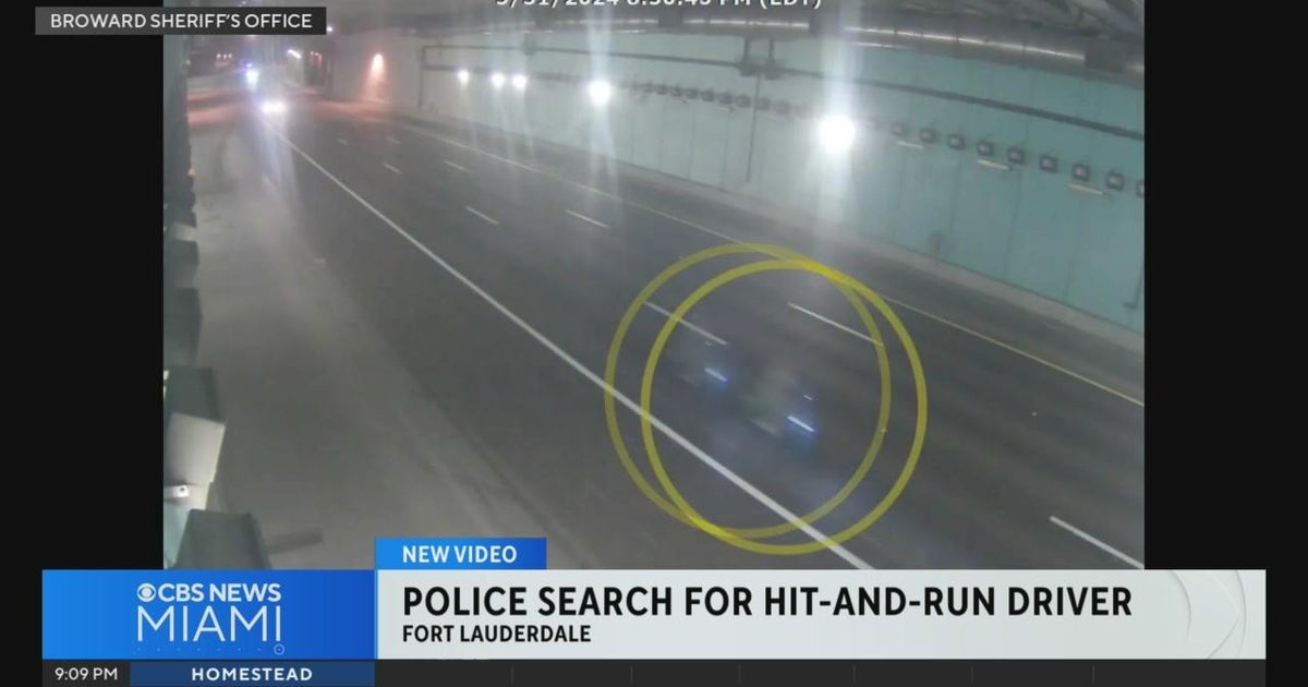 Police search for hit-and-run driver in Fort Lauderdale - CBS Miami