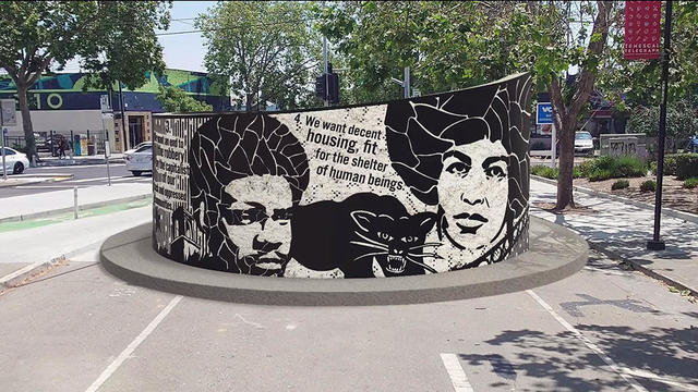 Black Panther Party Monument Oakland 