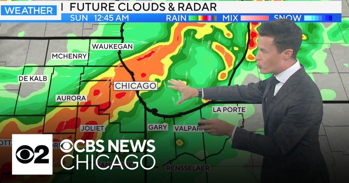 Have the umbrella handy on Saturday - CBS Chicago