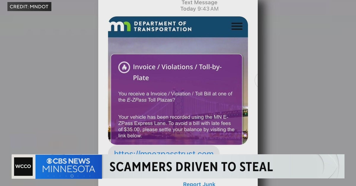 Text scam targets Minnesotans' driving habits - CBS Minnesota