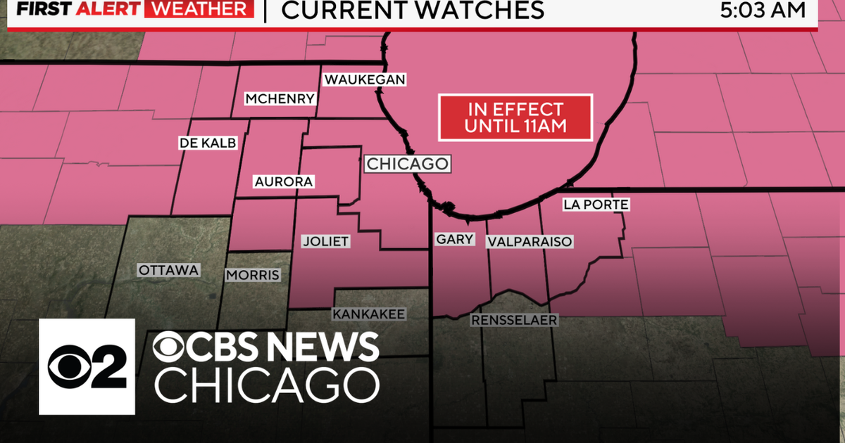 Severe thunderstorm watch is in effect for parts of Chicago - CBS Chicago