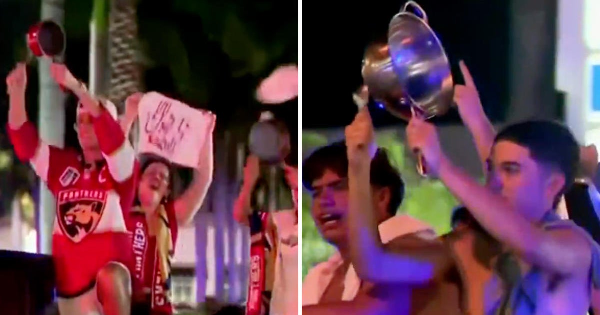 In typical South Florida fashion, Panthers fans go wild with pots and