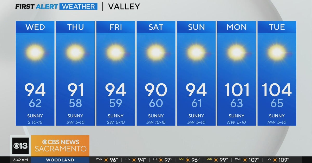 Wednesday morning weather forecast - June 26, 2024