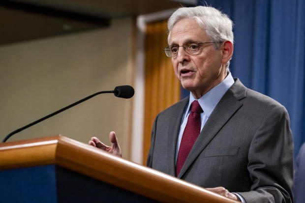 U.S. Attorney General Merrick Garland speaks during a press conference at the U.S. Department of Justice on June 27, 2024 in Washington, DC.  