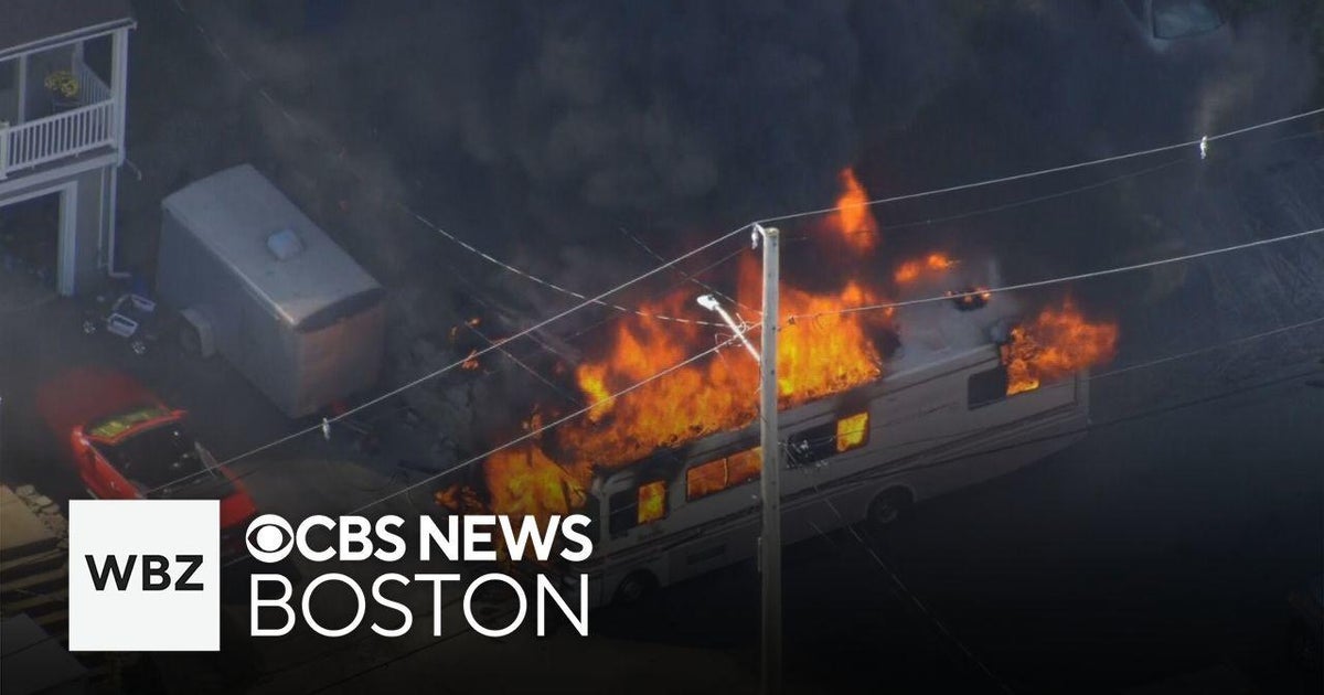 Three men injured in RV explosion in Peabody - CBS Boston