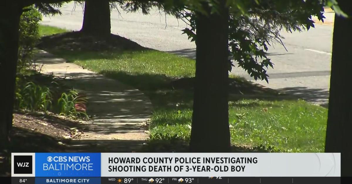 3-year-old dies from "accidental shooting" in Howard County - CBS Baltimore