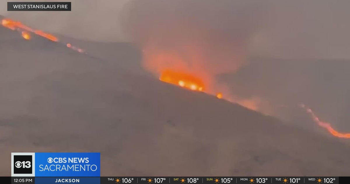 Grande Fire burns in Stanislaus County near Patterson