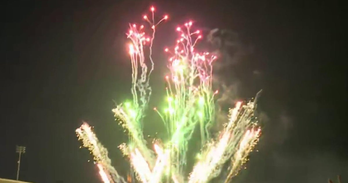 Fireworks light up sky at ballpark in Stockton