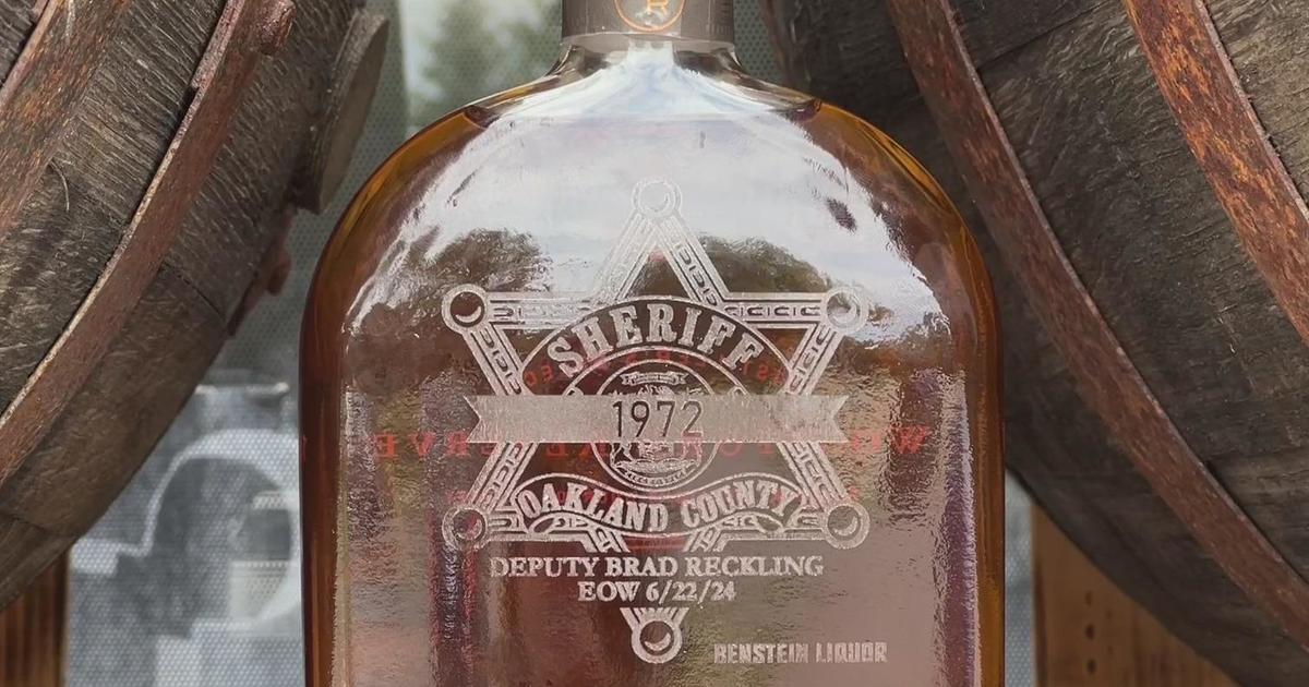 Liquor store sells bottles of bourbon in honor of fallen Oakland County police officer