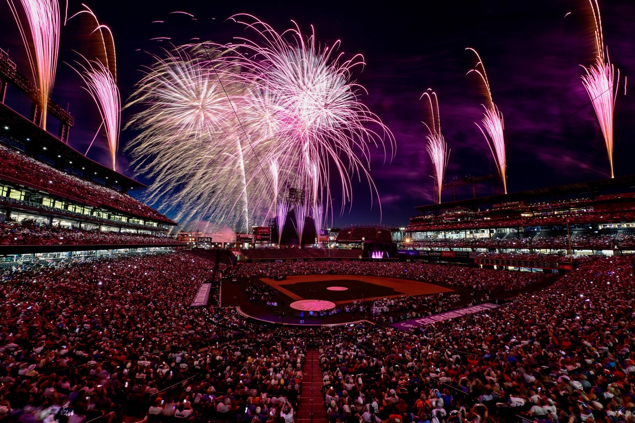 4th of July fireworks at the Colorado Rockies game
