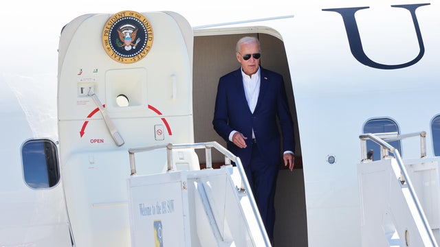 President Biden Arrives In Harrisburg For Campaign Event 