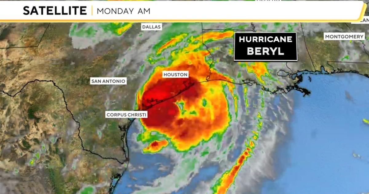 Beryl landfall texas