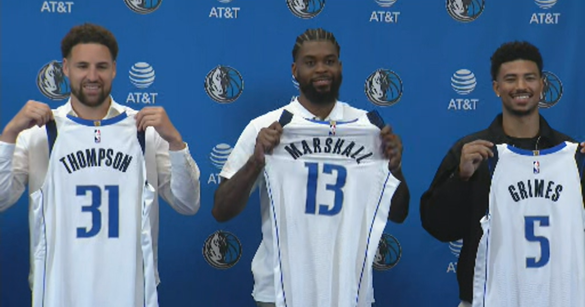 Dallas Mavericks Introduce Klay Thompson, Quentin Grimes, And Naji ...