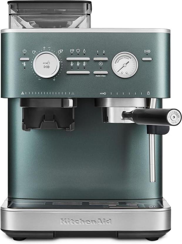 KitchenAid Semi Automatic Espresso Machine with Burr Grinder 