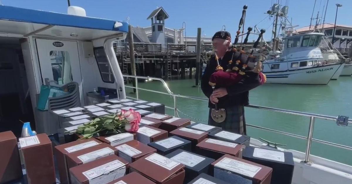 Unclaimed human remains in San Francisco honored with monthly ceremony at sea