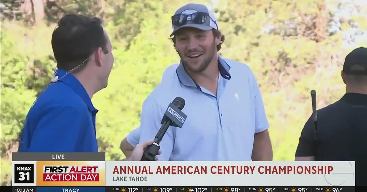 Josh Allen takes part in American Century Championship at Lake Tahoe