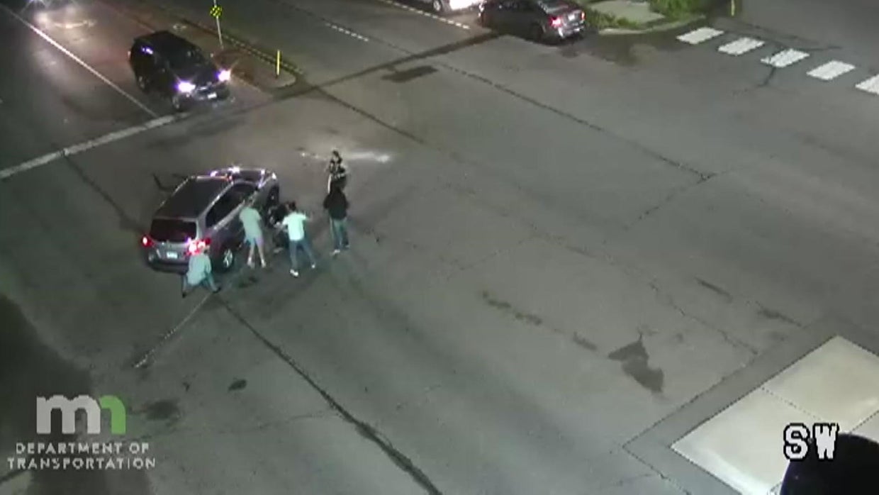 Father, bystanders lift car to free boy on bike struck by driver in ...