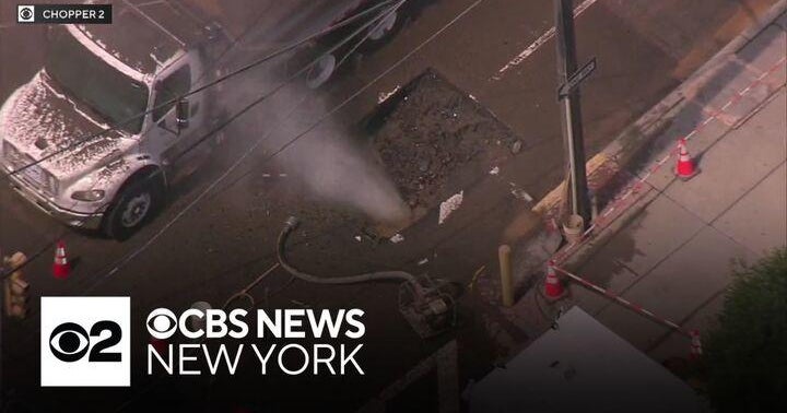 Major gas leak in Union City, N.J. causes several people to be evacuated from their homes - CBS New York