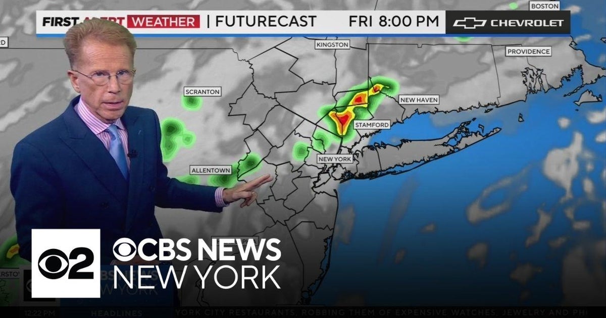 First Alert Weather: Storms and maybe another heat wave in NYC - CBS ...