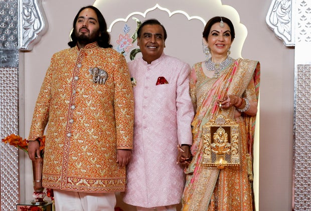 Casamento do filho mais novo do bilionário indiano Mukesh Ambani