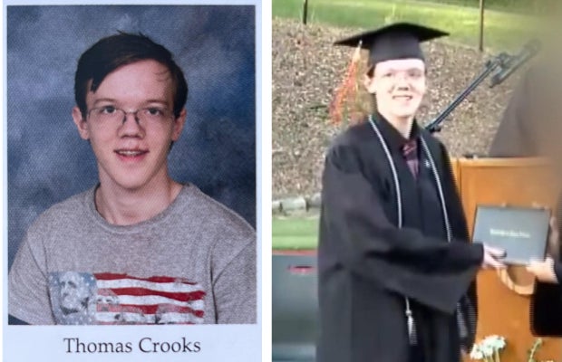 Thomas Matthew Crooks - High school yearbook and graduation photos