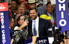 Sen. J.D. Vance appears at the Republican National Convention at the Fiserv Forum in Milwaukee, Wisconsin, on July 15, 2024. 