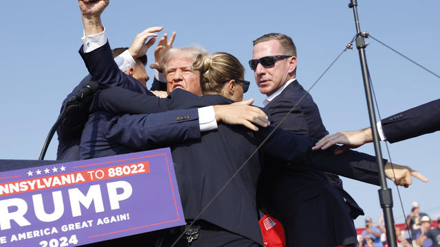 Donald Trump Injured During Shooting At Campaign Rally In Butler, PA 