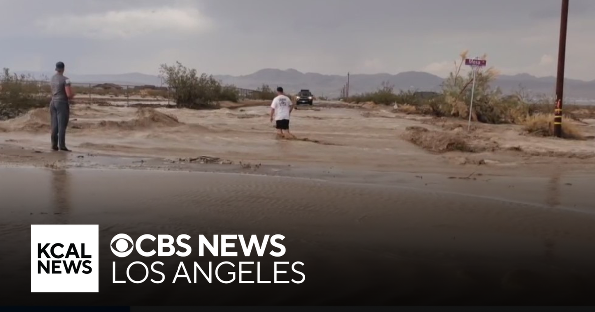 Twentynine Palms hit by flash flooding over weekend - CBS Los Angeles