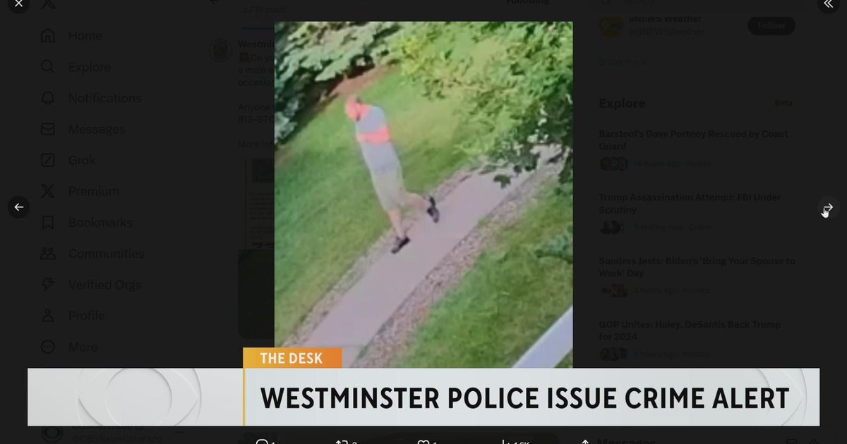 Westminster police issue crime alert in search for indecent exposure ...