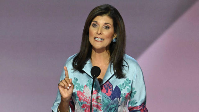 Nikki Haley speaks during the second day of the 2024 Republican National Convention at the Fiserv Forum in Milwaukee, Wisconsin, on July 16, 2024. 