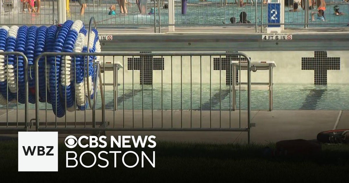 Needham pool closed after glass bottle shatters - CBS Boston