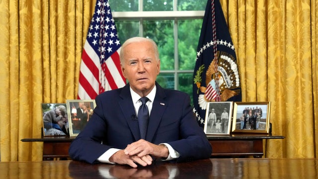 President Biden Delivers Oval Office Address To Nation