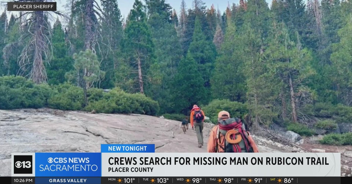 Search on for man missing on Placer County trail