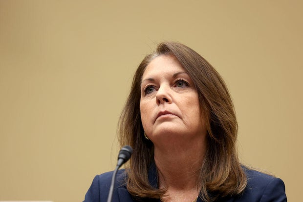 Kimberly Cheatle, director of the United States Secret Service, during a House Oversight and Accountability Committee hearing in Washington on Monday, July 22, 2024.