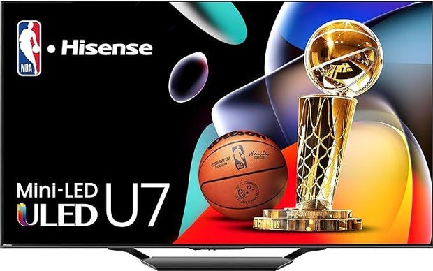 Hisense 65-Inch Class U7 Series Mini-LED ULED 4K UHD Google Smart TV (65U7N, 2024 Model)