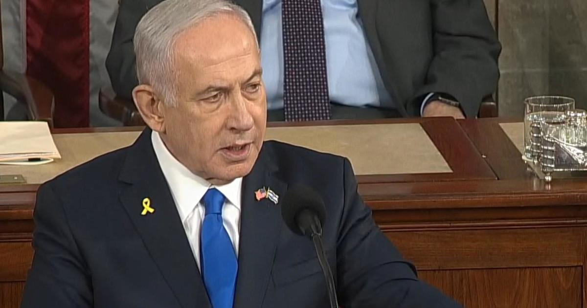 Netanyahu gives tense address to Congress