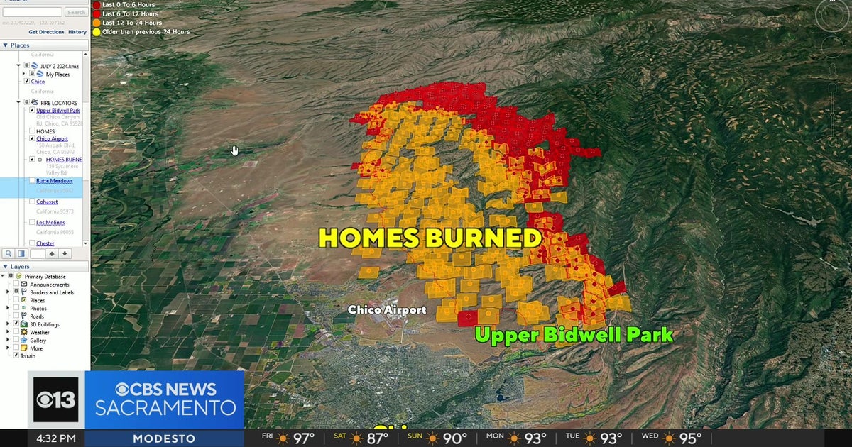 Park Fire burn area increases to 75,000 acres near Chico