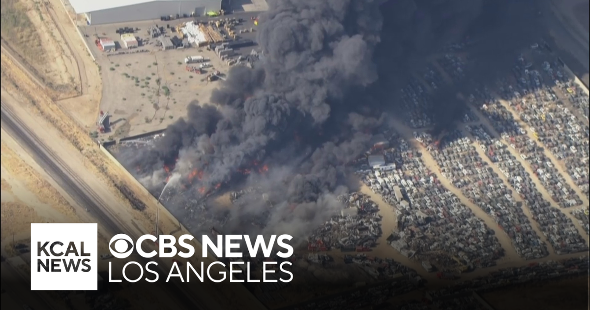 Massive scrap yard fire sends thick black smoke into Lancaster sky ...