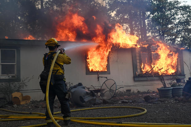 Park Fire: Wildfire in Chico of California 