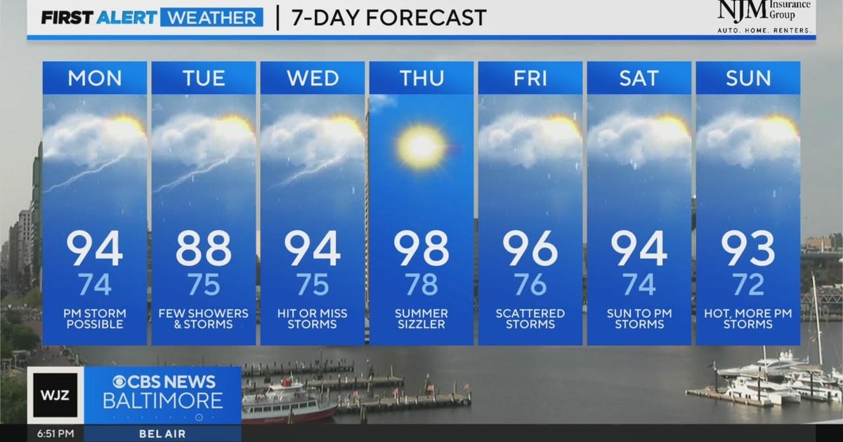 Heatwave will return across Maryland this week - CBS Baltimore