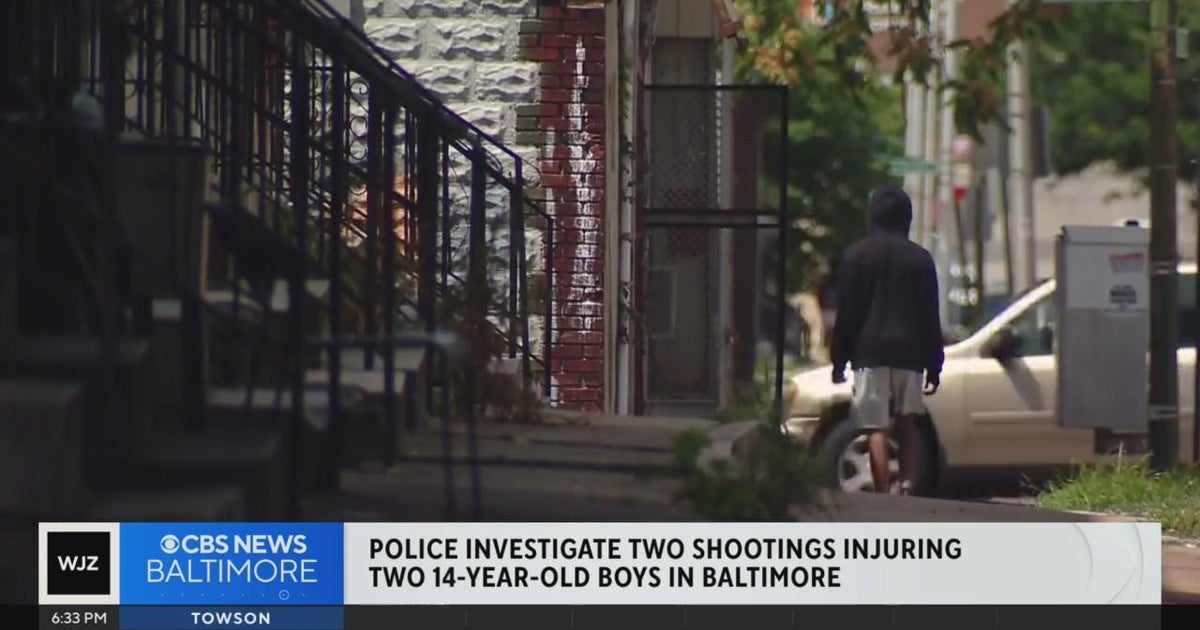 Two 14-year-old boys killed in Baltimore weekend shooting - CBS Baltimore